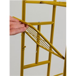 Подставка для цветов Greengo, 5 полок, 44×22×95 см, напольная, металл, цвет золотой