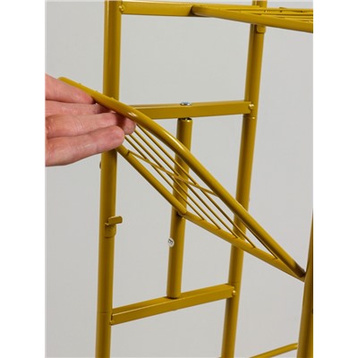 Подставка для цветов Greengo, 5 полок, 44×22×95 см, напольная, металл, цвет золотой