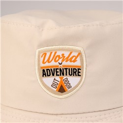 Панама детская для мальчика Adventure, бежевая, р-р 54