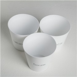 Набор кашпо 3 в 1 Please grow, 0.8 л, 11×12 см