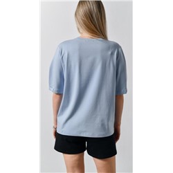 Фуфайка (футболка) Гретта-2 (Светло-голубой)