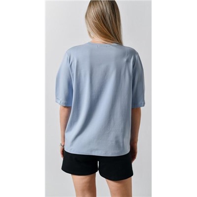 Фуфайка (футболка) Гретта-2 (Светло-голубой)