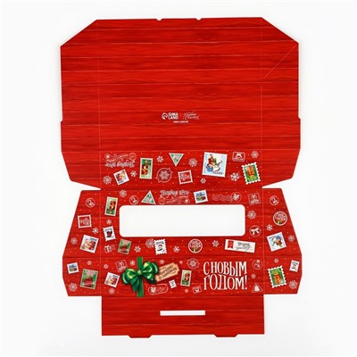 Коробка складная «Новогодняя почта», 17×7×4 см