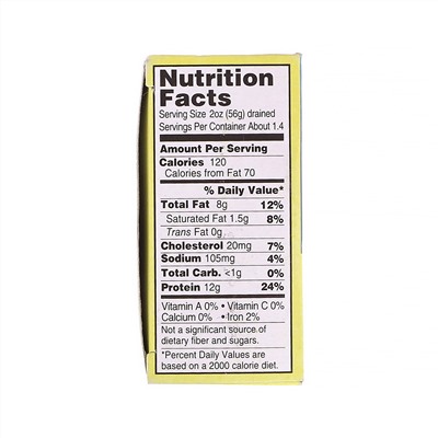 Wild Planet, Wild Yellowtail Skinless & Boneless Fillets In Extra Virgin Olive Oil, 4.25 oz (120 g)