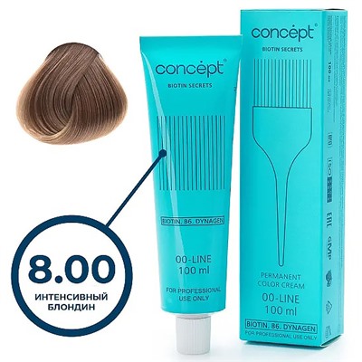 CONCEPT Biotin Secrets Крем-краска 8.00 интенсивный блондин 100 мл
