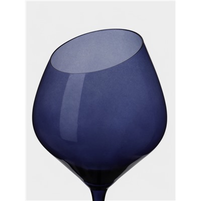 Бокал для вина Magistro «Иллюзия», 540 мл, 10×24 см, стекло, синий