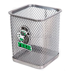 Подставка для пишущих принадлежностей "SuperHero. Toxic" 8x8x9,8 см, с декоративным элементом