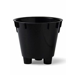 Кашпо для цветов с дренажной вставкой Rosemary, 1.6 л, d=16 см, пластиковое, зелёное