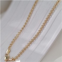 Цепочка на шею ювелирная бижутерия Итальянское золото (покрытие желтое 14к), арт.213.992