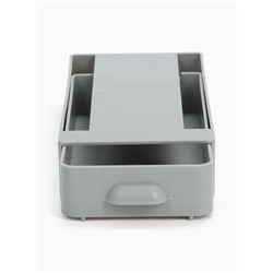 Ящик для хранения, скрытый потайной под стол, 20×9×4 см, серый