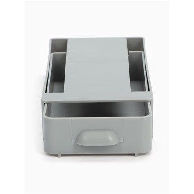 Ящик для хранения, скрытый потайной под стол, 20×9×4 см, серый