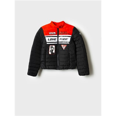 Куртка текстильная с полиуретановым покрытием для девочек