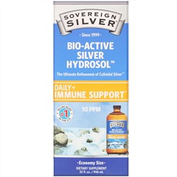 Sovereign Silver, Bio-Active Silver Hydrosol, 10 част./млн, 946 мл (32 жидк. унции)