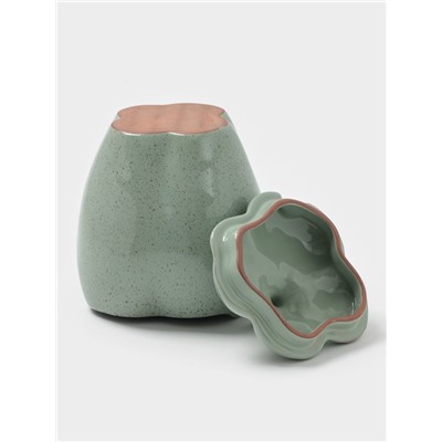 Горшок для запекания Борисовская керамика «Перец», 650 мл, зеленый