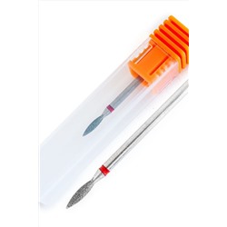 Nail Art Фреза алмазная почка, красный KRISTALLER, 1107537