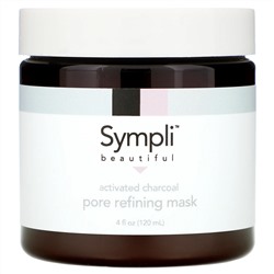 Sympli Beautiful, маска из активированного угля для очищения пор, 120 мл (4 жидк. унции)