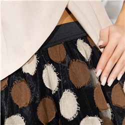 Костюм с юбкой с креативной застёжкой, Шаг к тебе (brown, 2 в 1)