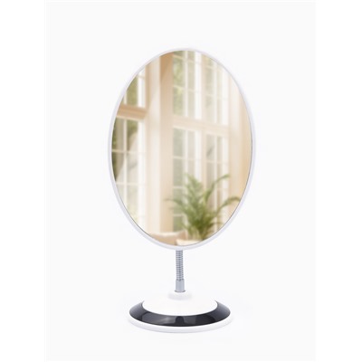 Зеркало настольное, овальное, на гибкой ножке, 16×29 см, (15.2×18.7 см), МИКС