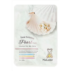 MeLoSo Тканевая маска для лица с экстрактом жемчуга / Total Solution Pearl Mask, 25 г KRISTALLER, 1112001