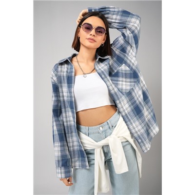 Рубашка женская в клетку Happyfox