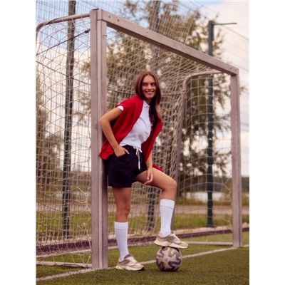 Футболка поло женская MINAKU: Basic line, белая, размер 42