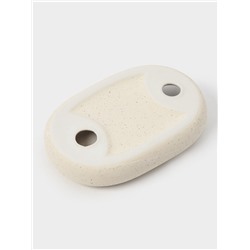 Набор для ванной «Полосы», 4 предмета, мыльница, дозатор для мыла, 2 стакана, бежевый