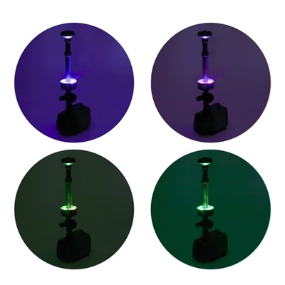 Фонтан садовый с подсветкой LED-3800FP, 40 Вт, h=2 м, 2000 л/ч, 15 LED-ламп