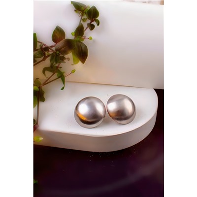 Серьги Суперлегкие Полусфера + Подарок НАТАЛИ, 1133042