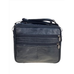 Сумка мужская из натуральной кожи, цвет черный