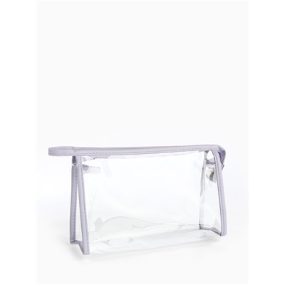 Набор простых косметичек на молниях 2 в 1, сиреневый