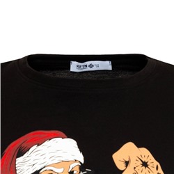 Пижама новогодняя мужская KAFTAN New year, размер 50, красная, чёрная