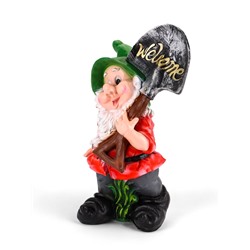 Садовая фигура из полистоуна «Гном с лопатой», 72×26×38 см