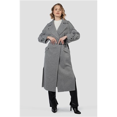 01-12150 Пальто женское демисезонное (пояс)