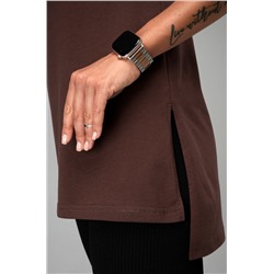 Женская удлиненная футболка с разрезами Happyfox