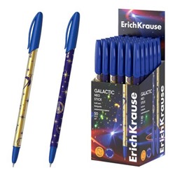 Ручка шариковая NeoR Stick Galactic, Super Glide Technology синяя 0.7мм 63100 ErichKrause
