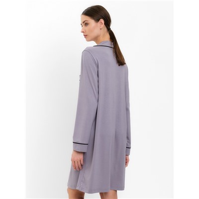 Сорочка ночная женская MINAKU: Home collection серая, размер 44