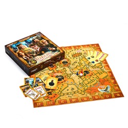 Настольная игра-ходилка "Школа чародейства" квадрат 40 карточек. 250х250х55мм