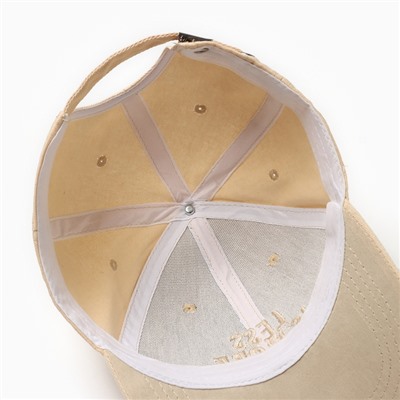 Кепка женская с вышивкой MIST Less is more, молочная, размер 56-58