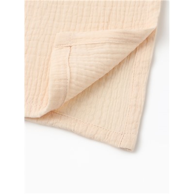 Пончо детское муслиновое LoveLife, 56×70 см, хлопок 100%, сливочное