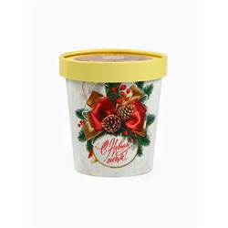 Подарочный набор новогодний «С Новым годом»: чай (50 г), конфеты (110 г), печенье брауни (120 г)