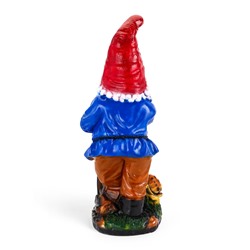 Садовая фигура из гипса «Гном с черепахой», 30×31×72 см