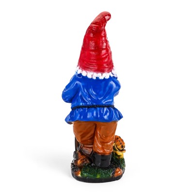 Садовая фигура из гипса «Гном с черепахой», 30×31×72 см