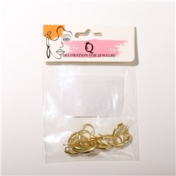 Швензы для сережек-крючки СМ-1111-1, (набор 5 пар), цвет золото