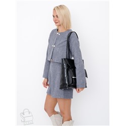 Сумка женская кожаная 0929CY black Polina&Eiterou