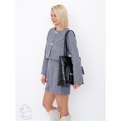 Сумка женская кожаная 0929CY black Polina&Eiterou