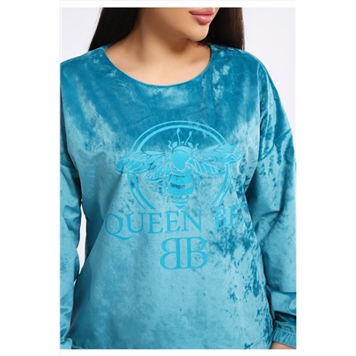 Костюм с брюками велюровый 635П НАТАЛИ, 1225348