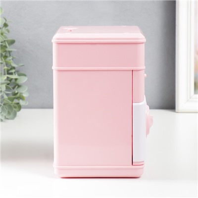 Копилка для денег с кодовым замком «Сейф. Коровка», звуковая, пластик, от батареек АА, розовый, 13×12×19 см