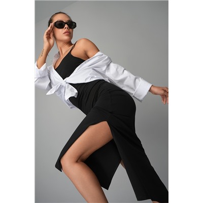 Женское платье-сарафан с разрезами Happyfox