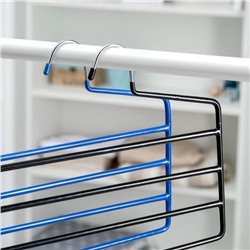 Вешалка для одежды многоуровневая Доляна, антискользящее покрытие, 35×29 см, МИКС