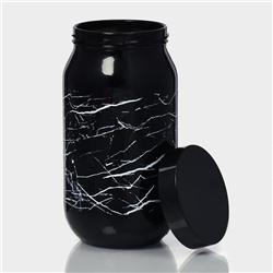 Банка для сыпучих «Марбл», 1 л, стекло